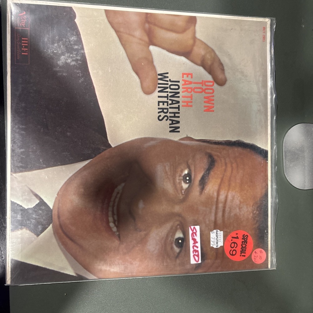 Jonathan Winters Down To Earth Stand Up Comedy Vintage Vinyl LP Record Album